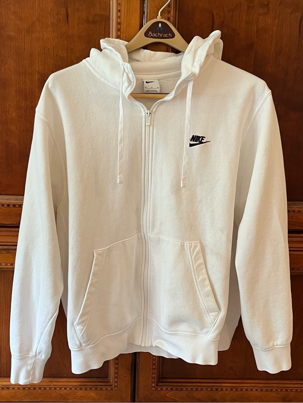 Men’s Nike White Full-Zip Hoodie